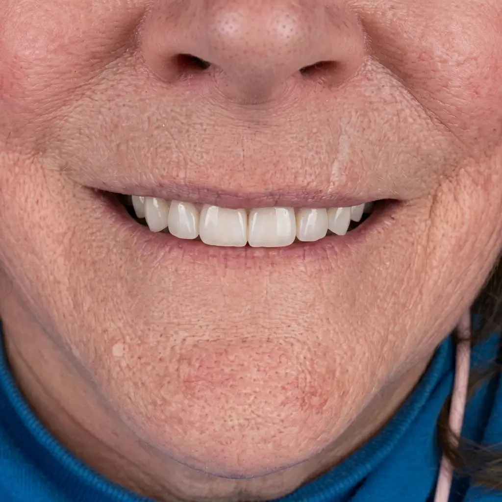 After — complete full arch smile restoration with dental implants